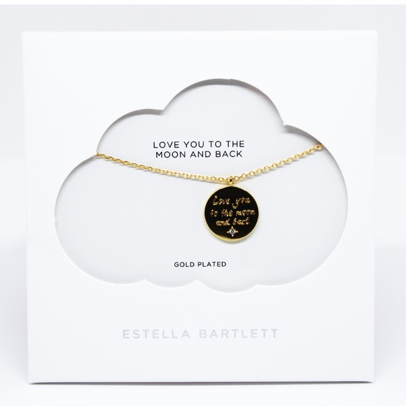 NEW "To the Moon and Back" Estella Bartlett Pendant Necklace - Picture 3 of 5
